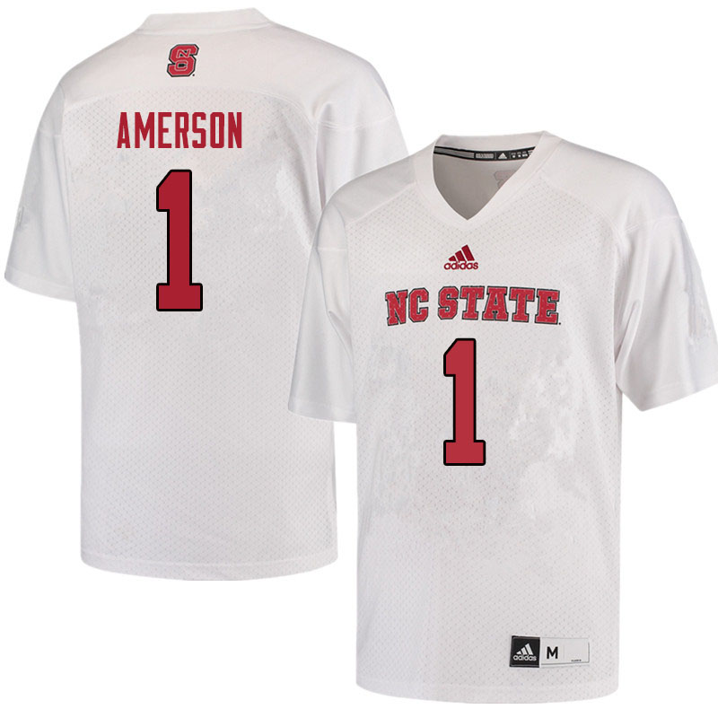 Men #1 David Amerson NC State Wolfpack College Football Jerseys Sale-Red